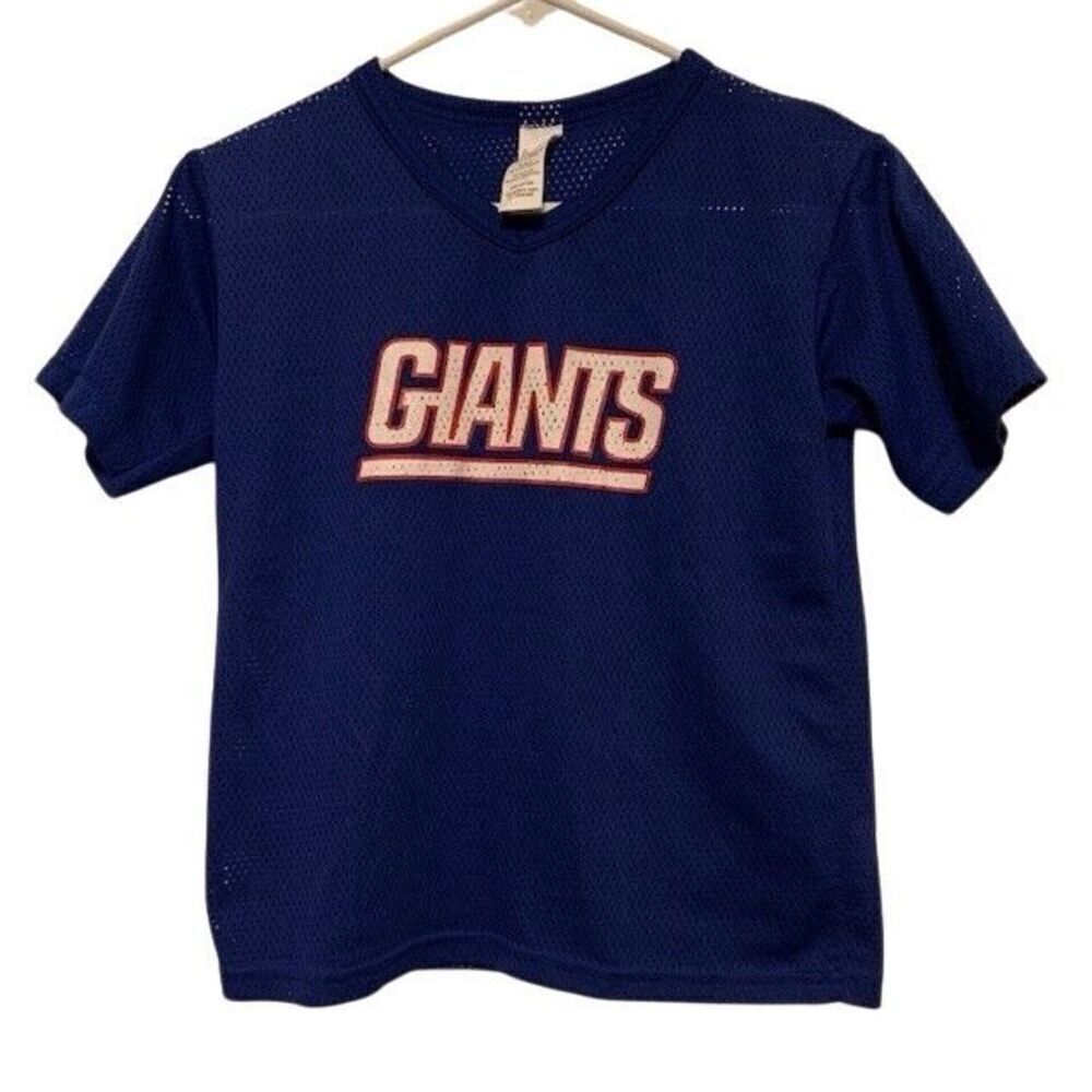 NEW YORK GIANTS VINTAGE FRANKLIN SIZE MEDIUM YOUTH MESH JERSEY